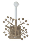 kingsport gray Nini Sconce with papier mache berries