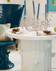 Gorgeous, Fun Handmade Faux Bois Table