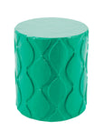 colorful papier mache stool/accent table