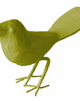 Papier Mache Love Bird in forest moss