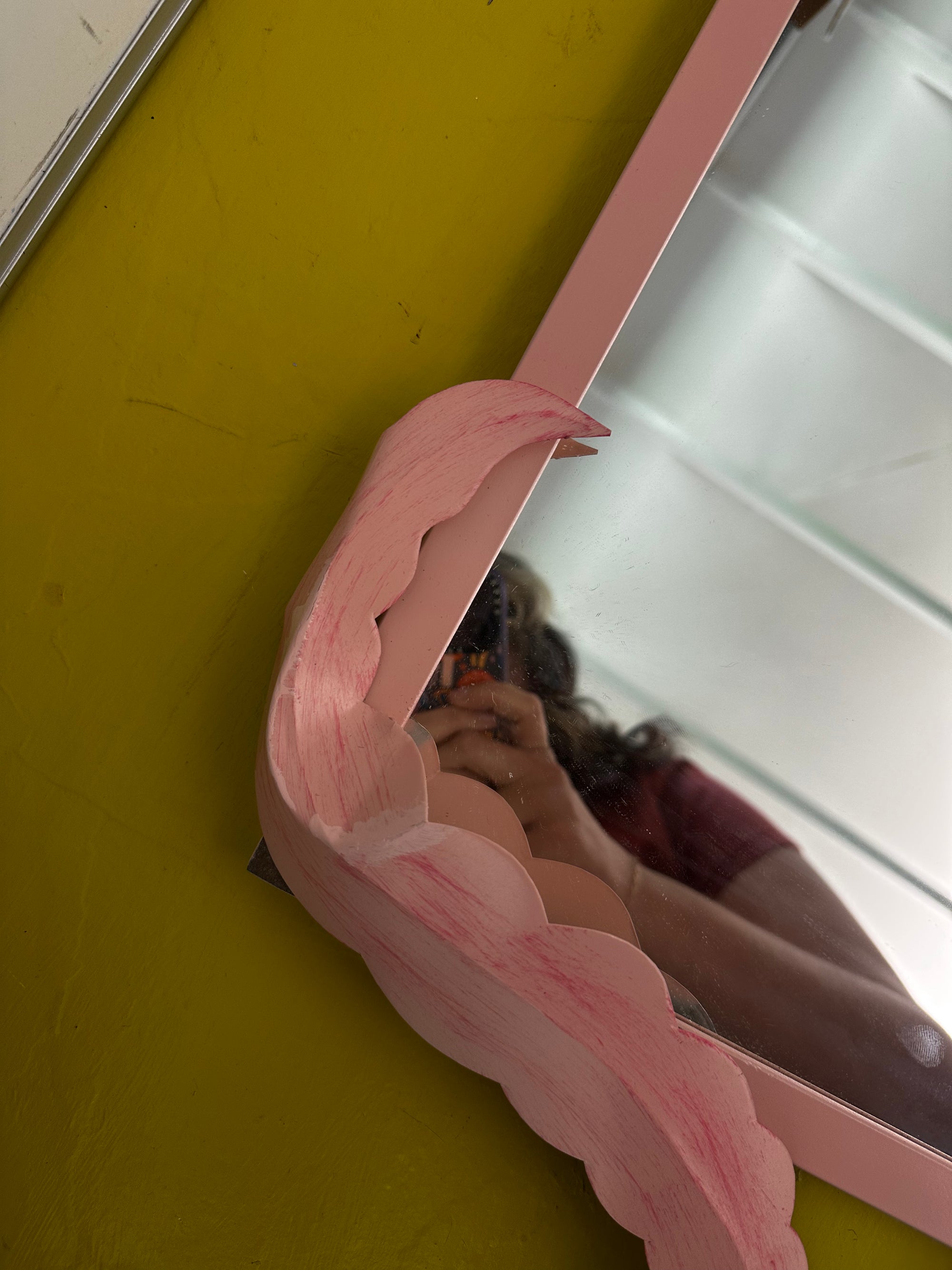LOCAL PICKUP - Pea Pod Mirror - Eraser Pink