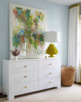 LOCAL PICKUP - Small Artichoke Table Lamp Base - White